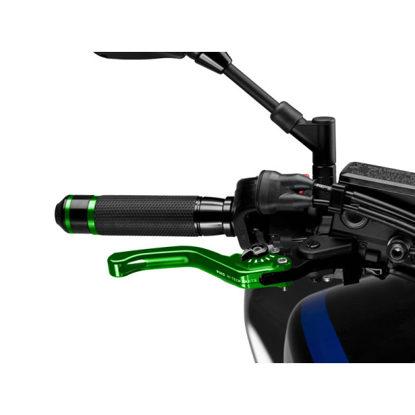 Puig Short V3 Brake (Green Lever With Blue Selector) Black